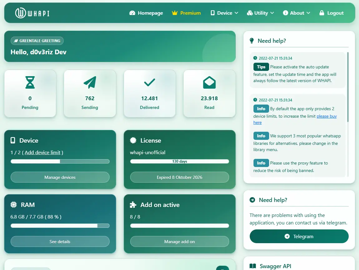 WhatsApp API - WHAPI